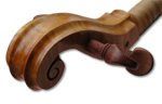 Scroll of Rakić Tenor violin